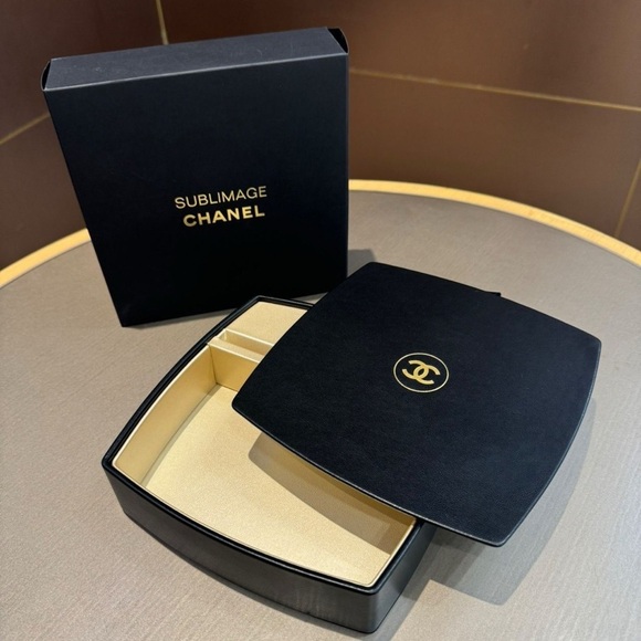 CHANEL Other - Chanel Sublimage Black and Gold Box Jewelry box/Vanity Mirror.
